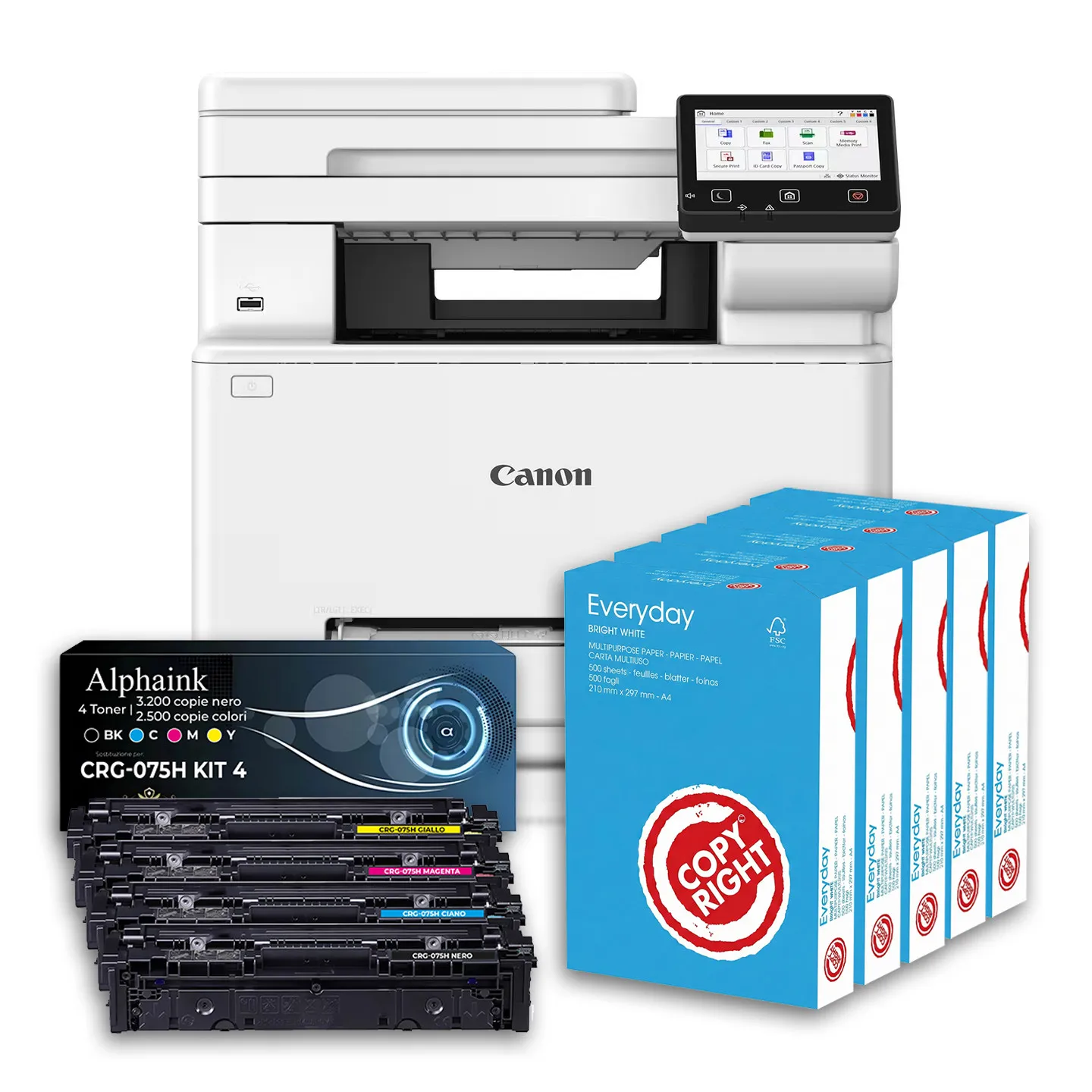 Bundle ALL INCLUSIVE Canon i-SENSYS MF664Cdw Laser