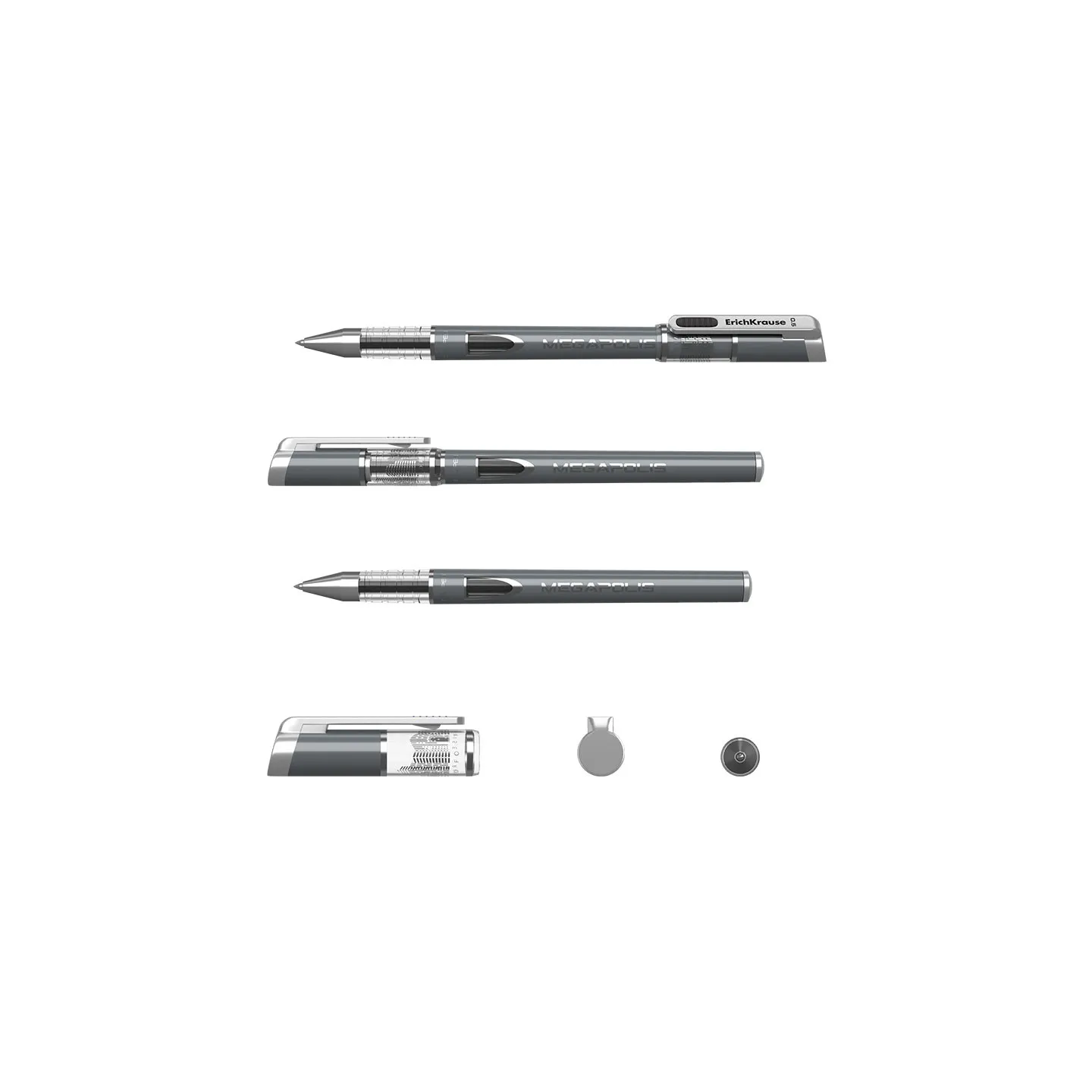 Penna Nera a Gel ErichKrause MEGAPOLIS® Gel Stick