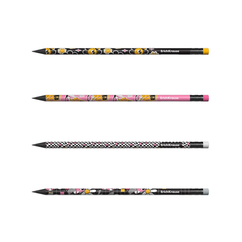 Tubo da 42 Matite HB con gomma ErichKrause Positive Vibe