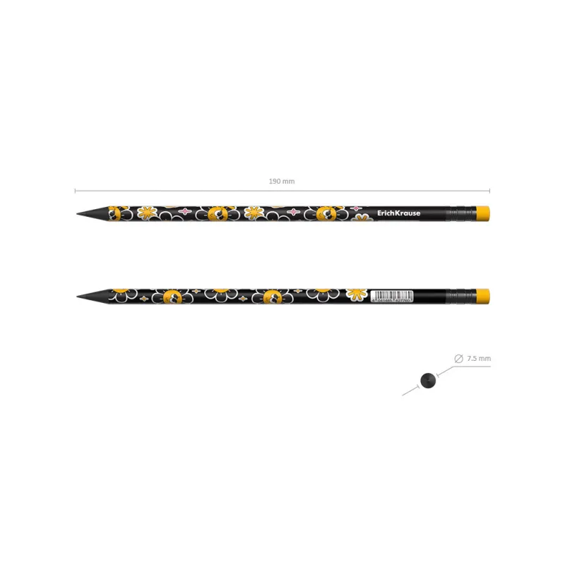 Tubo da 42 Matite HB con gomma ErichKrause Positive Vibe