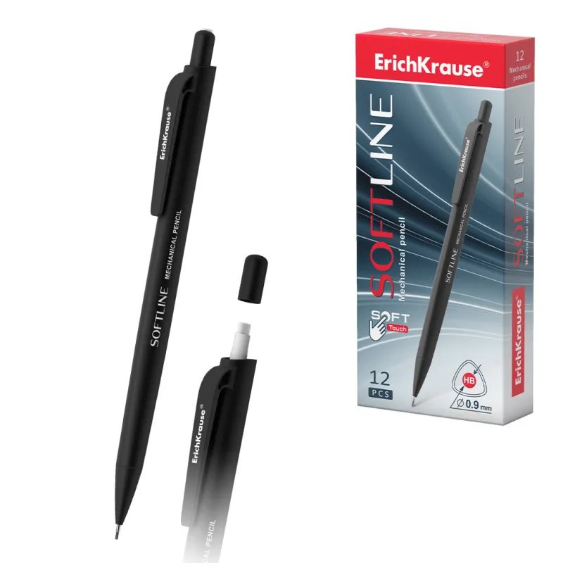 Box da 12 Matite Meccaniche HB ErichKrause SoftLine con gomma