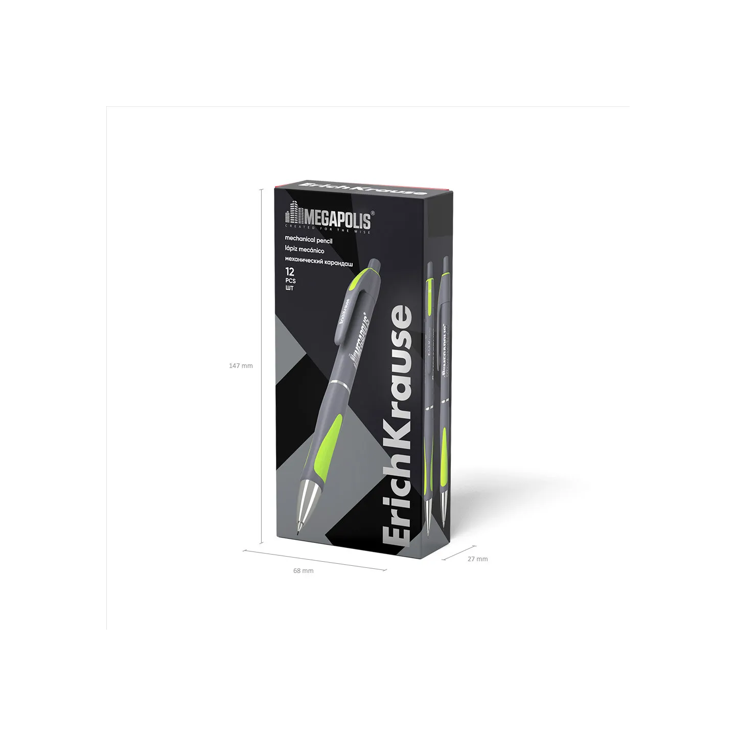 Box Risparmio 12 Matite meccaniche HB MEGAPOLIS Concept