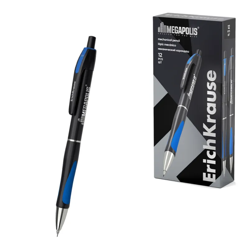 Box Risparmio 12 Matite meccaniche HB MEGAPOLIS Concept 0,9 mm