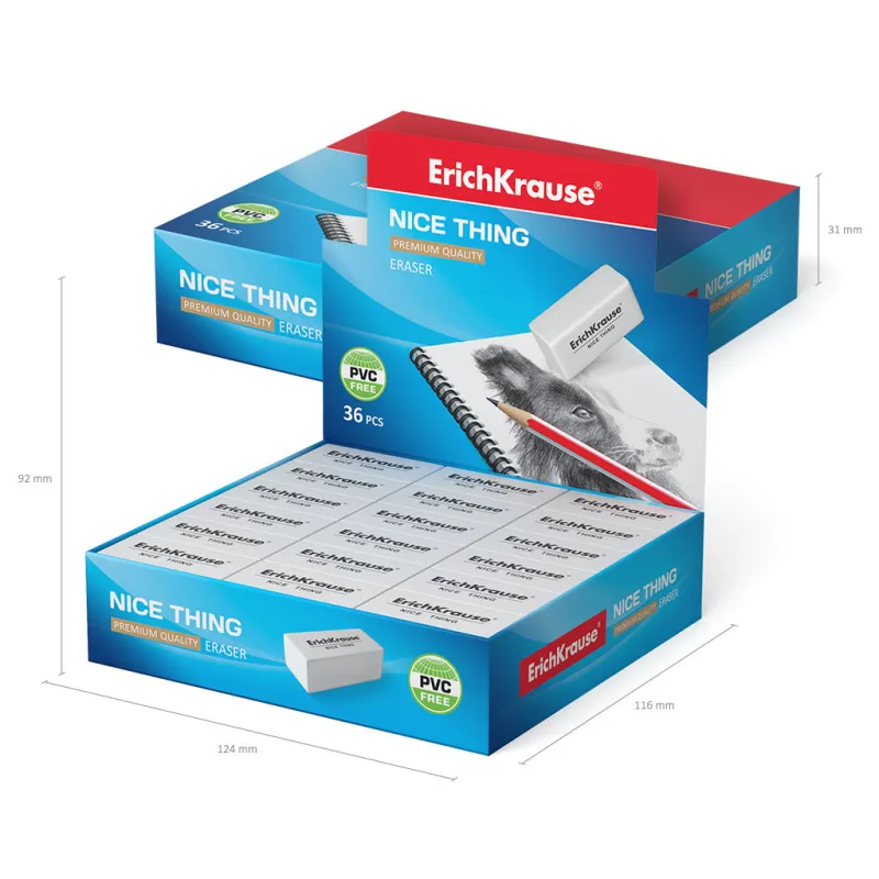 Display Box da 36 Gomme per Cancellare ErichKrause Nice Thing