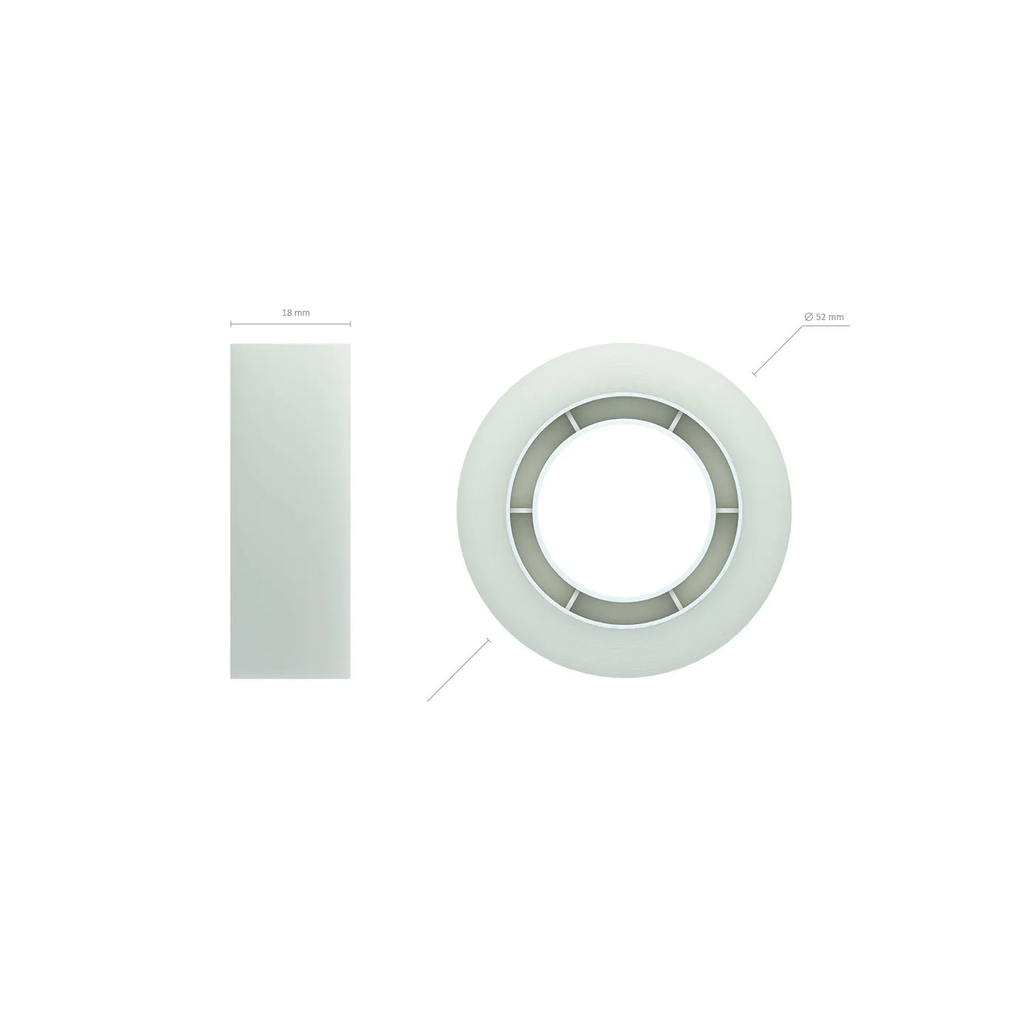Nastro Adesivo Trasparente Opaco ErichKrause Invisible 18 mm x 20 m