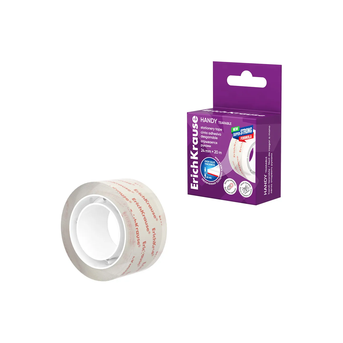 Nastro Adesivo Strappabile a Mano ErichKrause Handy Tearable 24 mm