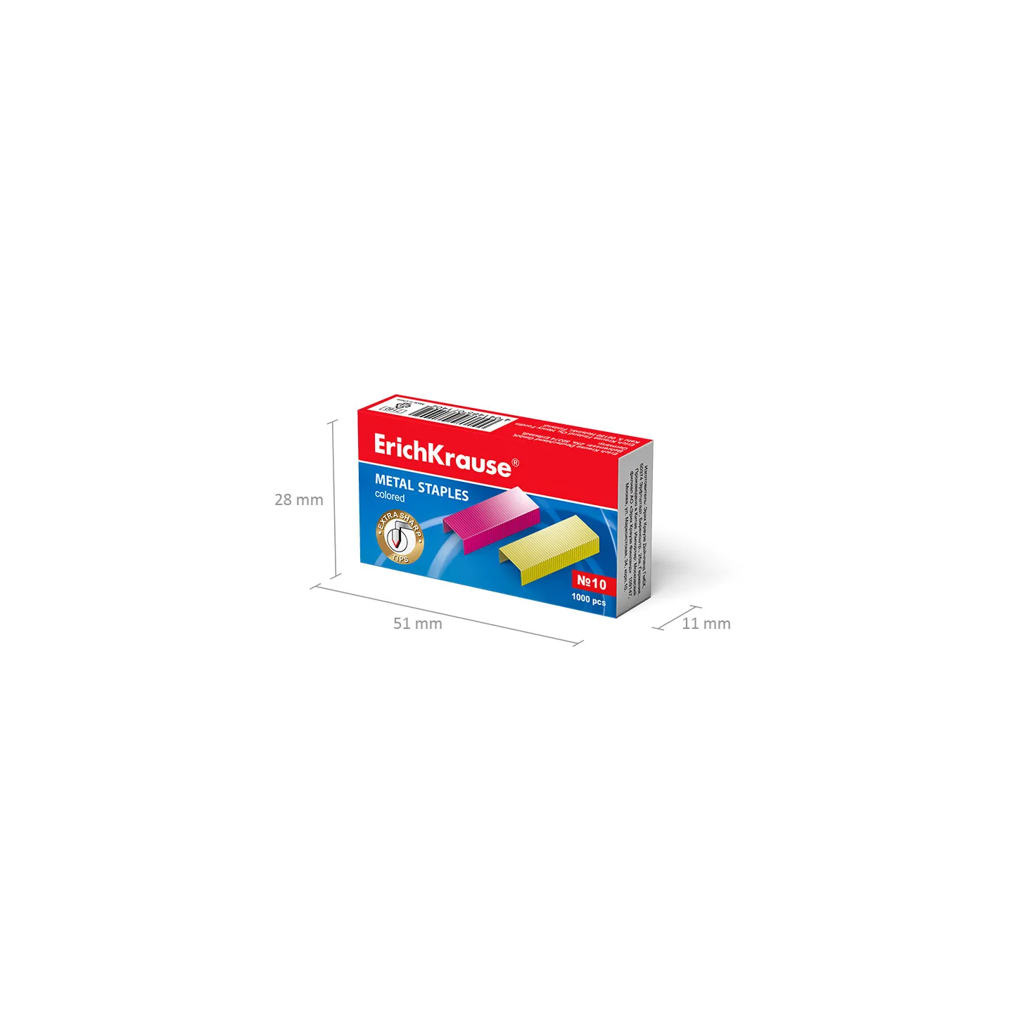 Punti Metallici Colorati n° 24/6 ErichKrause - 10000 punti zincati