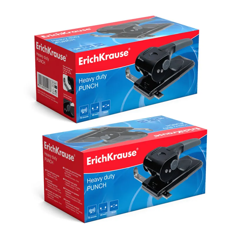 Perforatrice Alti Spessori Nera ErichKrause - fino a 70 fogli
