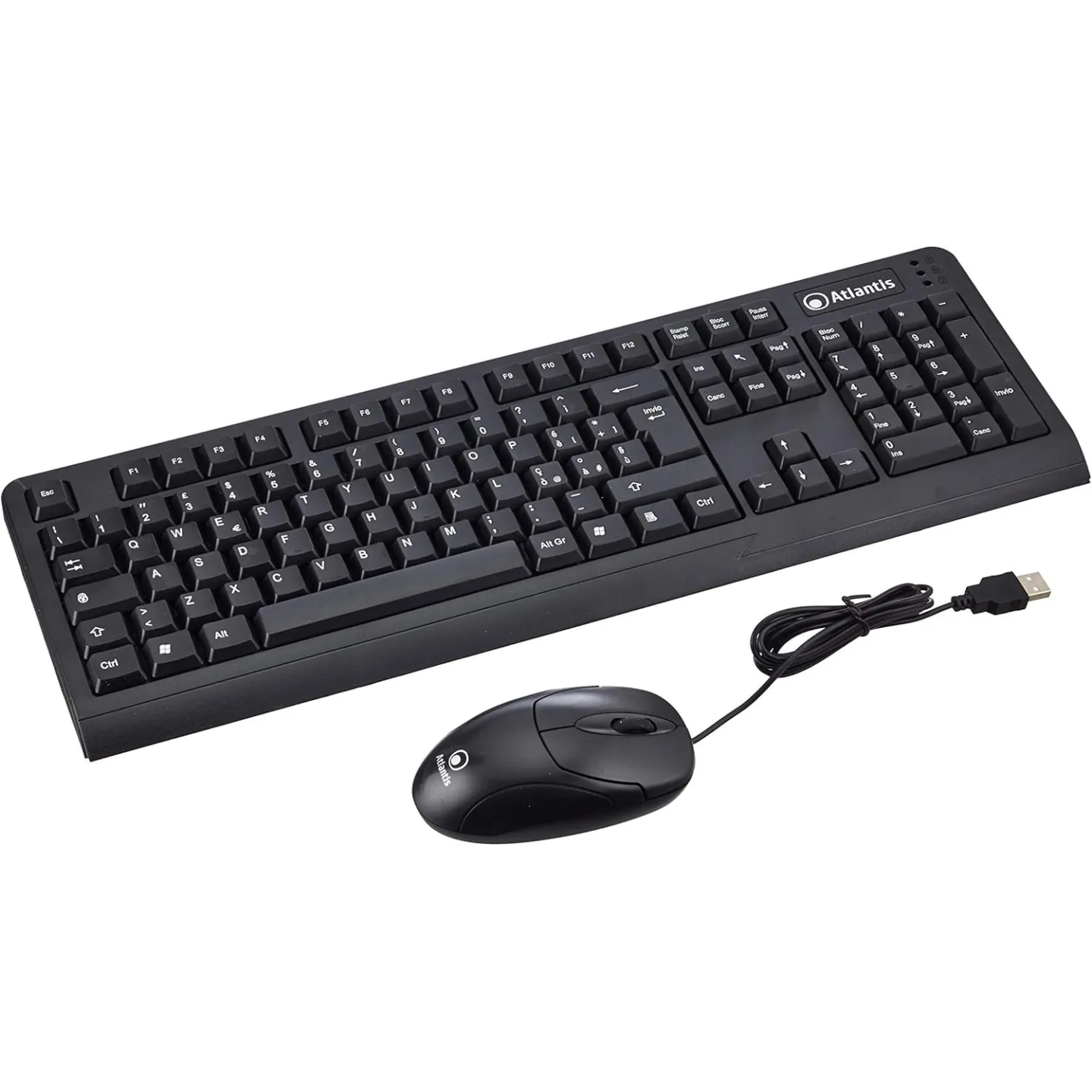 Combo Tastiera e Mouse Atlantis Land P013-WK605M-U