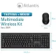 Tastiera e Mouse Cordless Atlantis Land Combo P013-AX280G+M