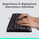 Combo Tastiera e Mouse Kit Logitech MK120 Con Cavo SUB Plug-And-Play Nero