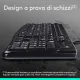 Combo Tastiera e Mouse Kit Logitech MK120 Con Cavo SUB Plug-And-Play Nero