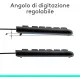 Combo Tastiera e Mouse Kit Logitech MK120 Con Cavo SUB Plug-And-Play Nero