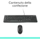 Combo Tastiera e Mouse Kit Logitech MK120 Con Cavo SUB Plug-And-Play Nero