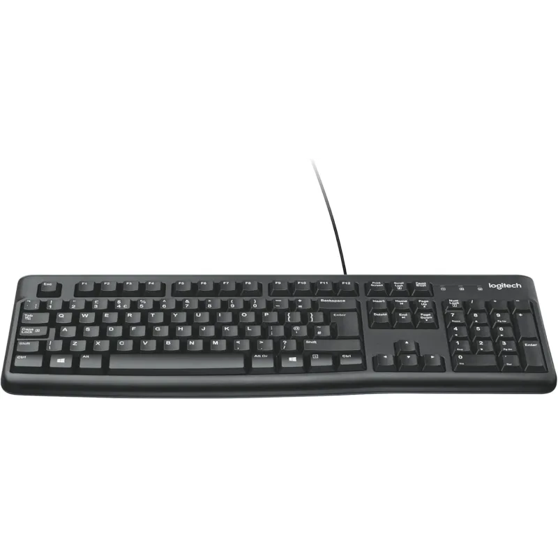Tastiera Logitech K120 Con Cavo Plug-and-Play Nera