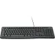 Tastiera Logitech K120 Con Cavo Plug-and-Play Nera