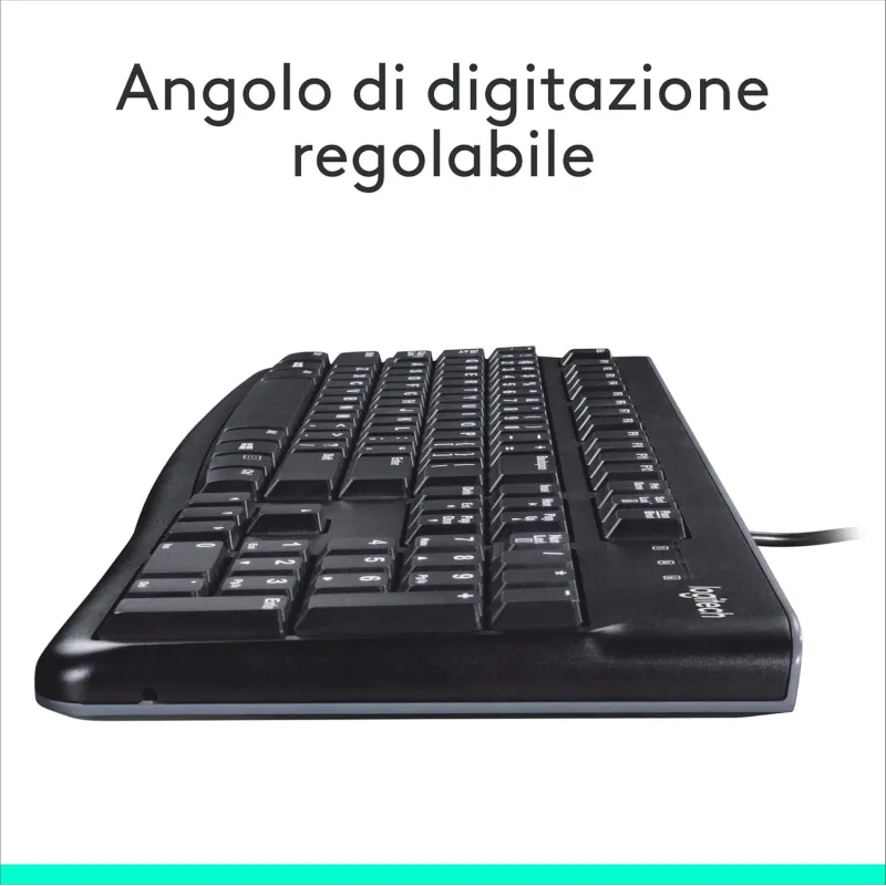 Tastiera Logitech K120 Con Cavo Plug-and-Play Nera