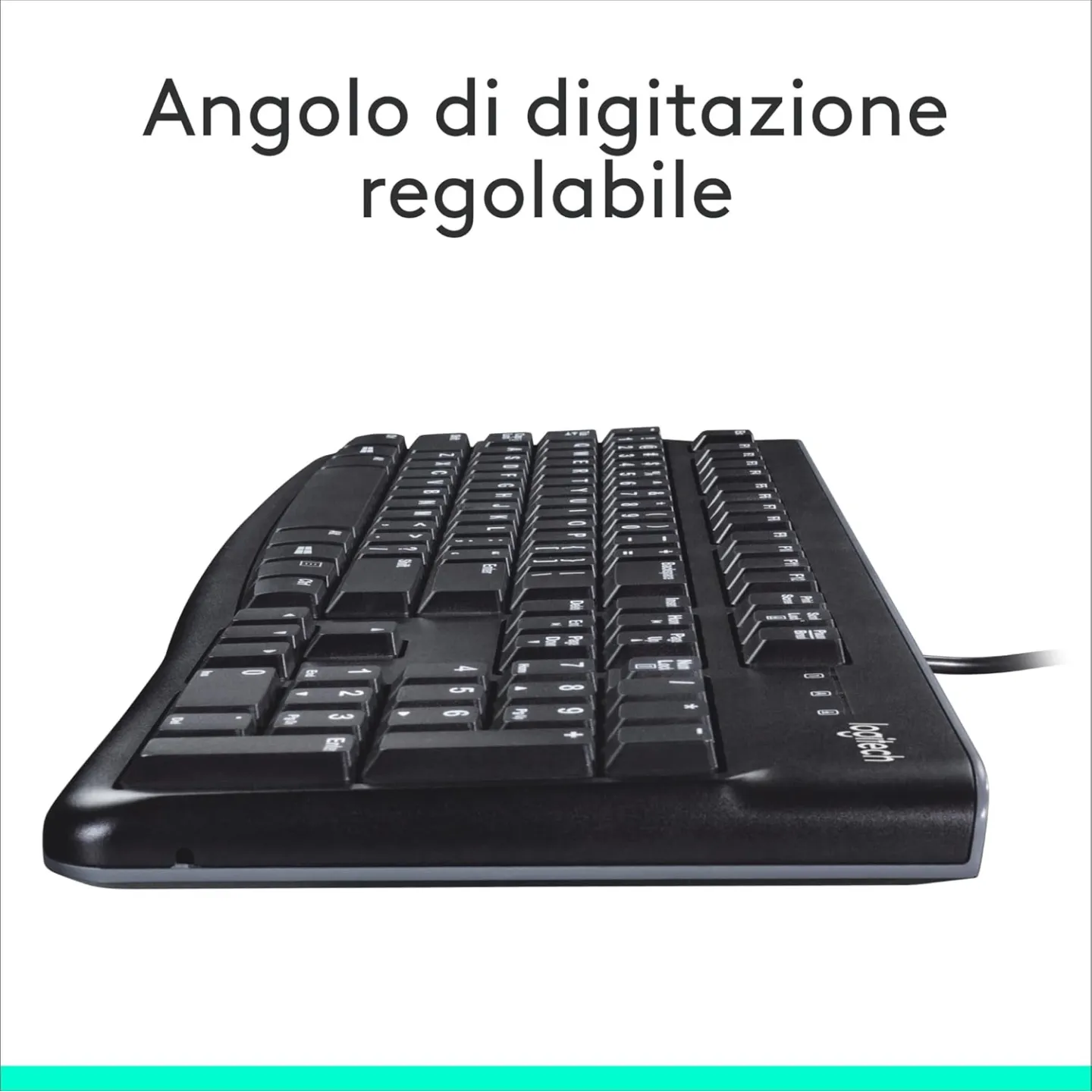 Tastiera Logitech K120 Con Cavo Plug-and-Play Nera