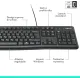 Tastiera Logitech K120 Con Cavo Plug-and-Play Nera