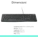 Tastiera Logitech K120 Con Cavo Plug-and-Play Nera