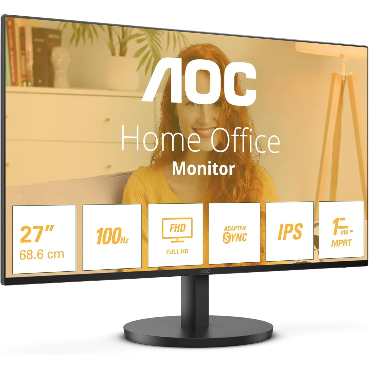 Monitor AOC 27'' IPS 100Hz Full HD Wide Frameless 27B3HA2