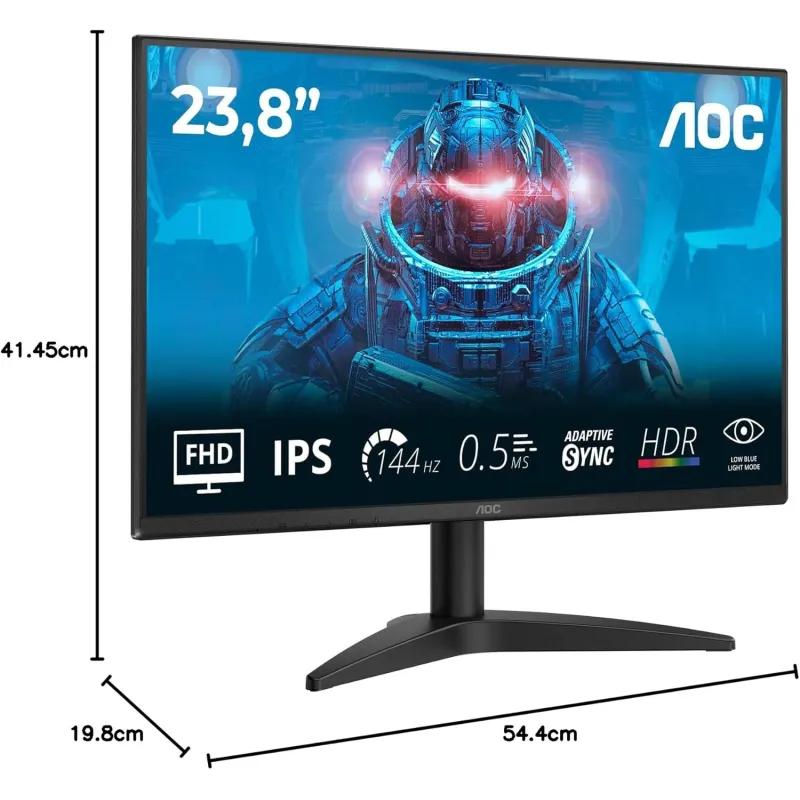 Monitor AOC 23,8 pollici IPS 144Hz Full HD Wide Frameless 24B36X