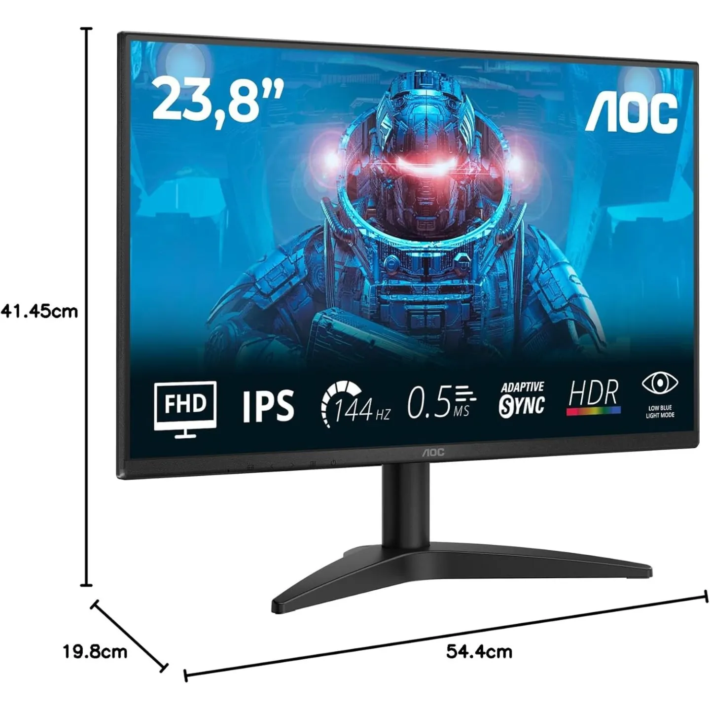Monitor AOC 23,8 pollici IPS 144Hz Full HD Wide Frameless 24B36X