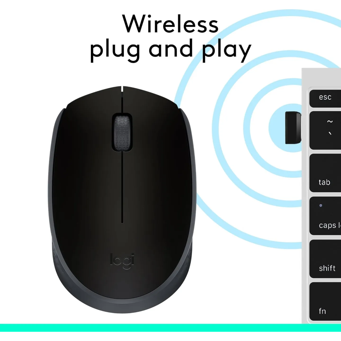 Mouse Logitech B170 Wireless Ottico