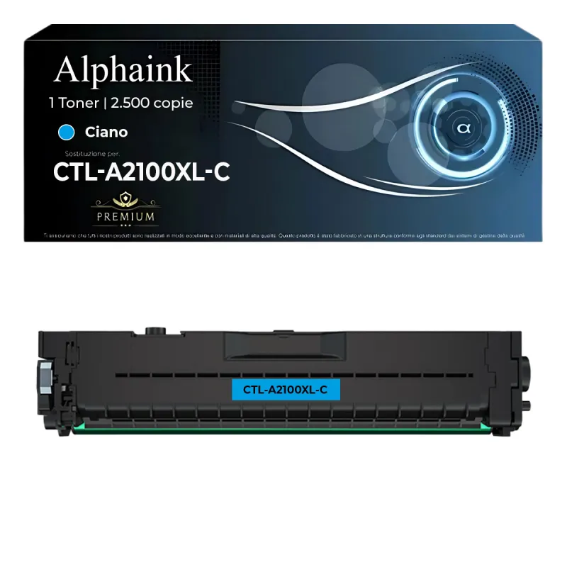 Toner Ciano Alta Capacità CTL-A2100XL-C Compatibile Pantum