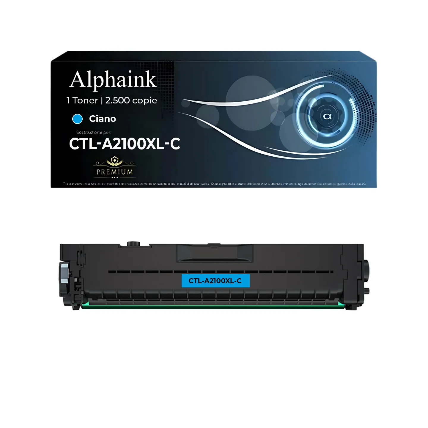 Toner Ciano Alta Capacità CTL-A2100XL-C Compatibile Pantum