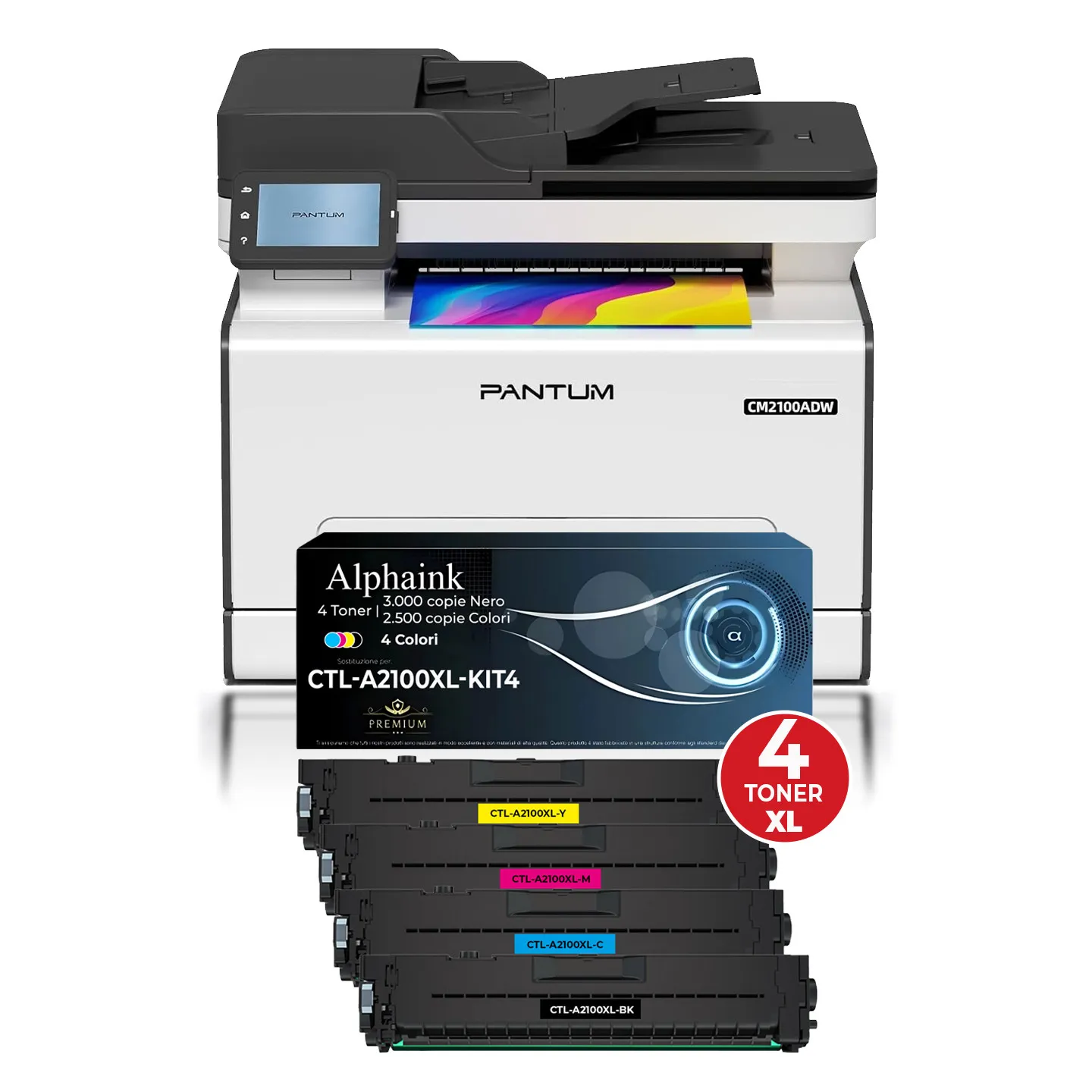 BUNDLE ANTI CRISI Pantum CM2100ADW Multifunzione a Colori