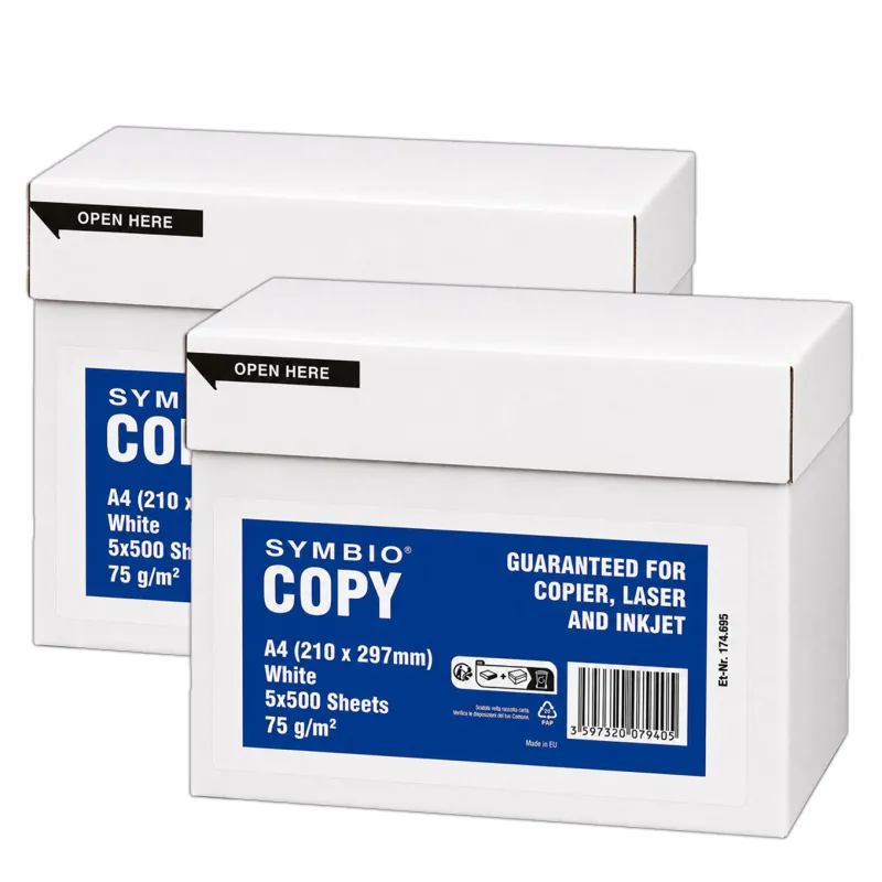 Confezione da 10 Risme Symbio Copy Carta A4 75 gr