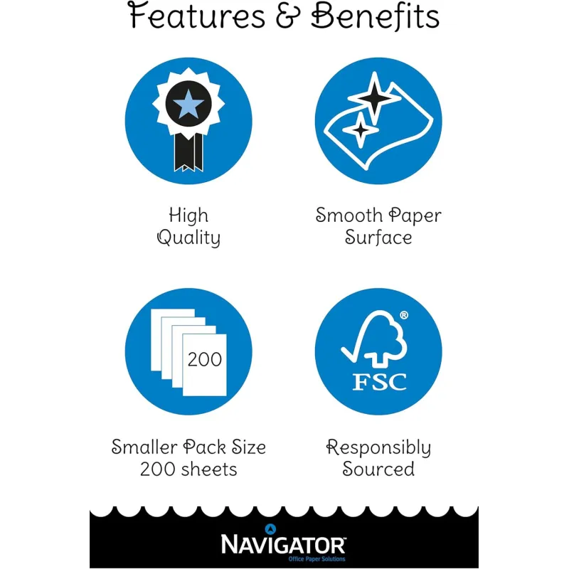 Navigator Home Pack 2X A4 90 gr - 1 risma da 200 fogli