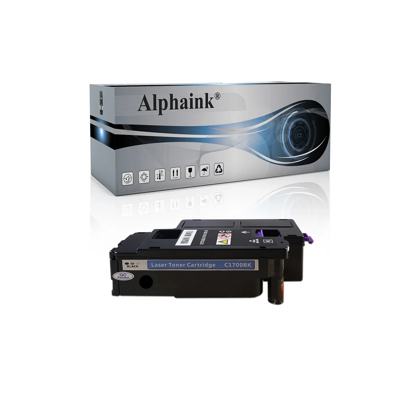 Toner compatibile per EPSON C1700BK | Alphaink - Qualità e Risparmio