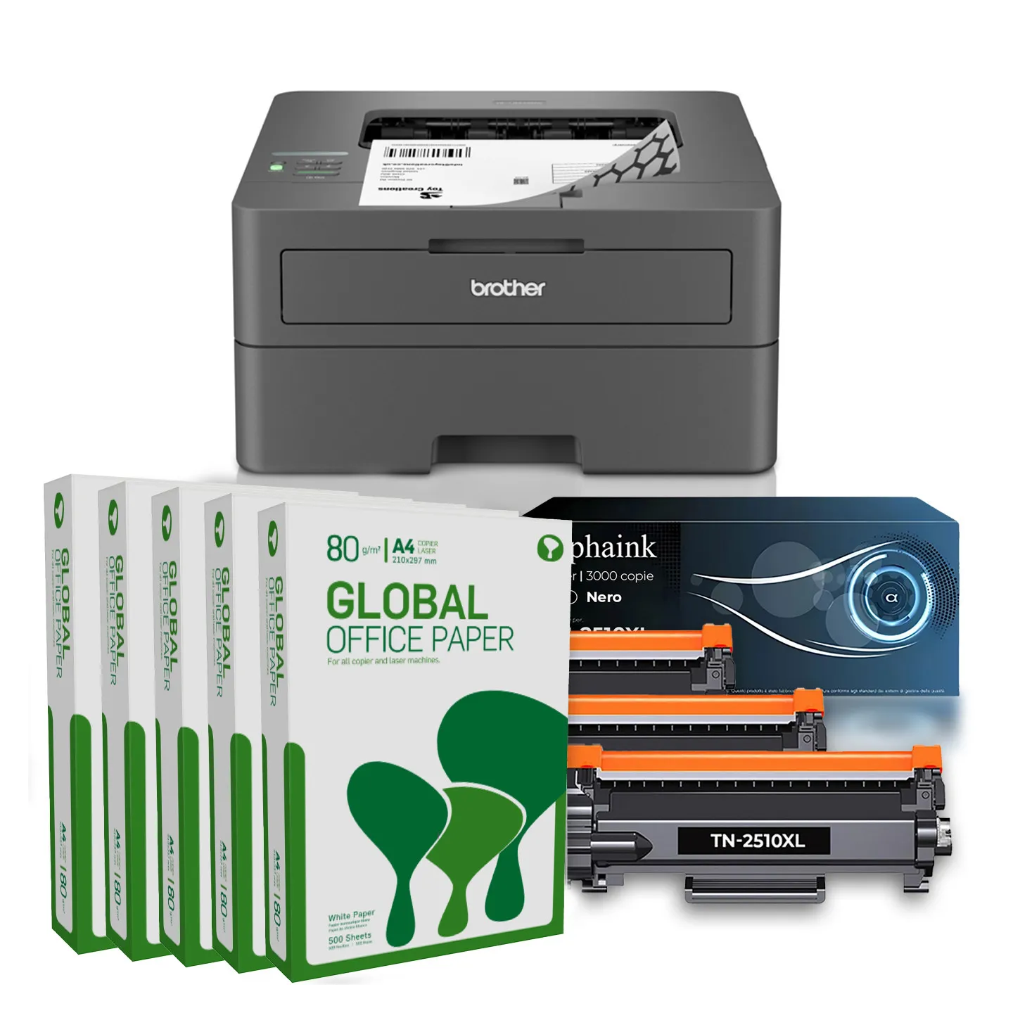 Bundle ALL INCLUSIVE Brother HL-L2445DW