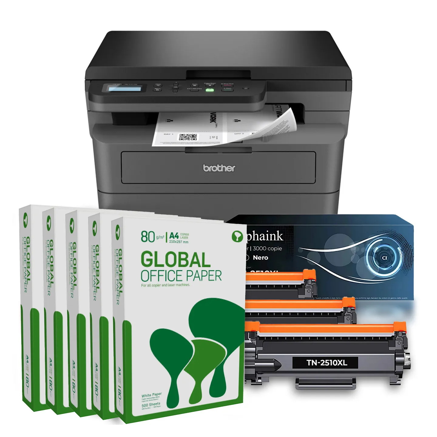 Bundle ALL INCLUSIVE Brother DCP-L2620DW