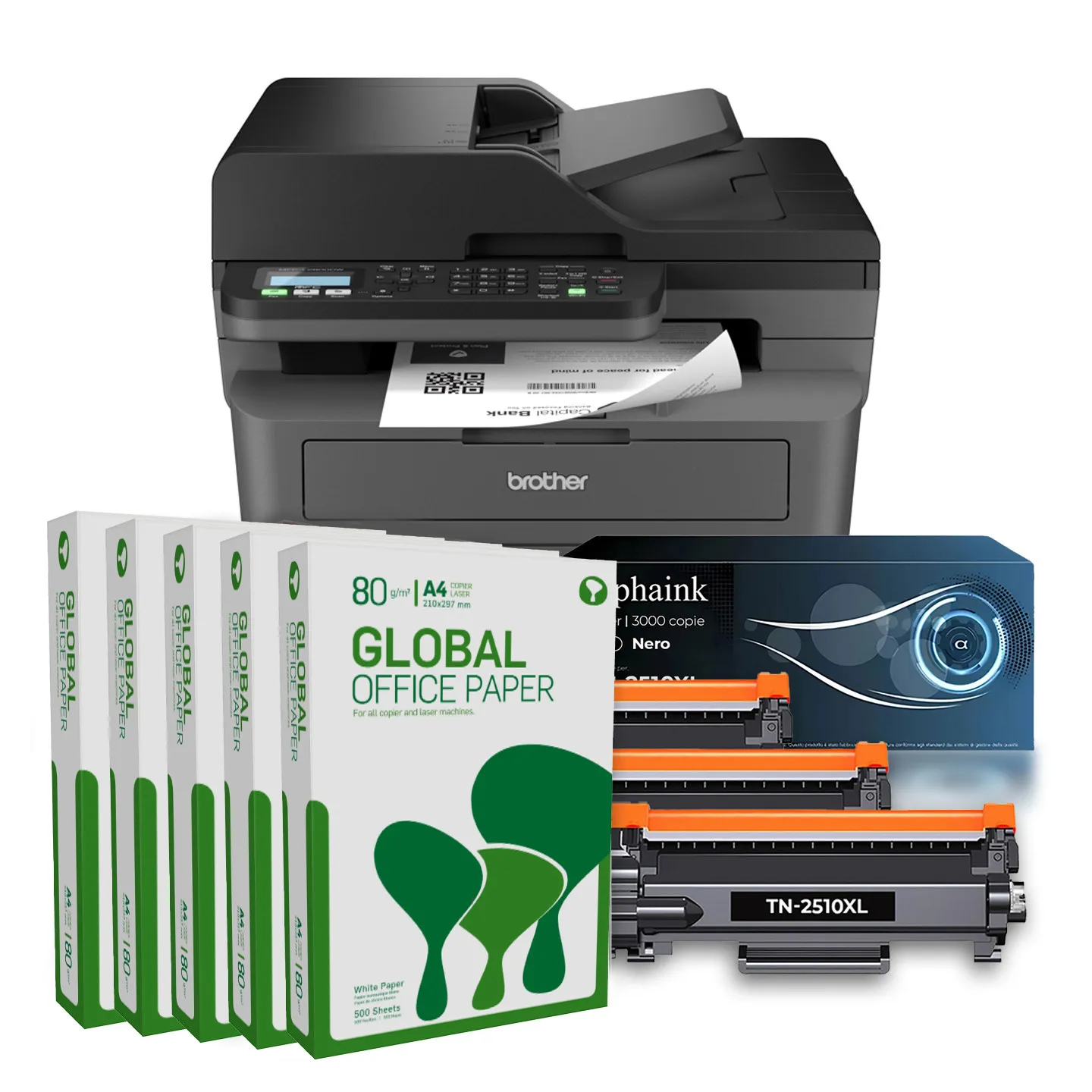 Bundle ALL INCLUSIVE Brother MFC-L2800DW
