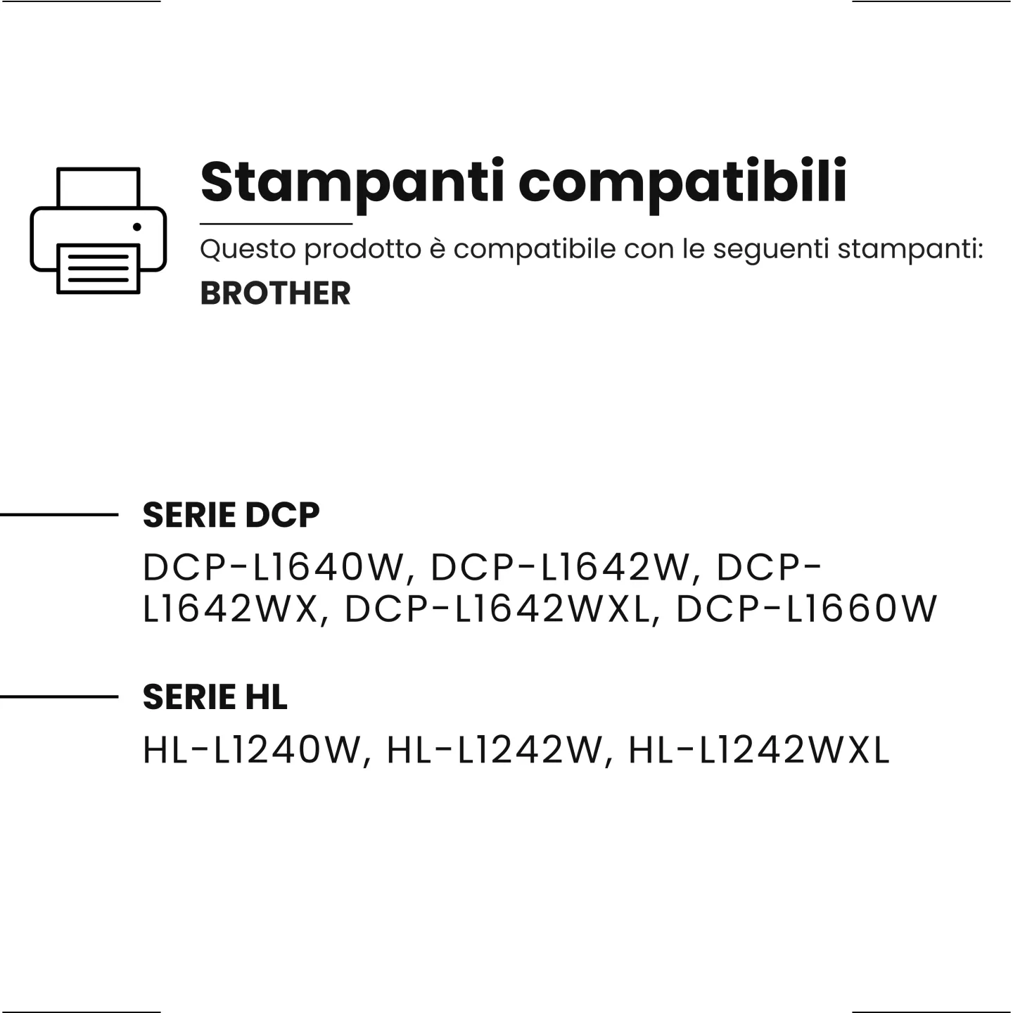 Tamburo Compatibile per Brother DR-1150 Nero Alphaink
