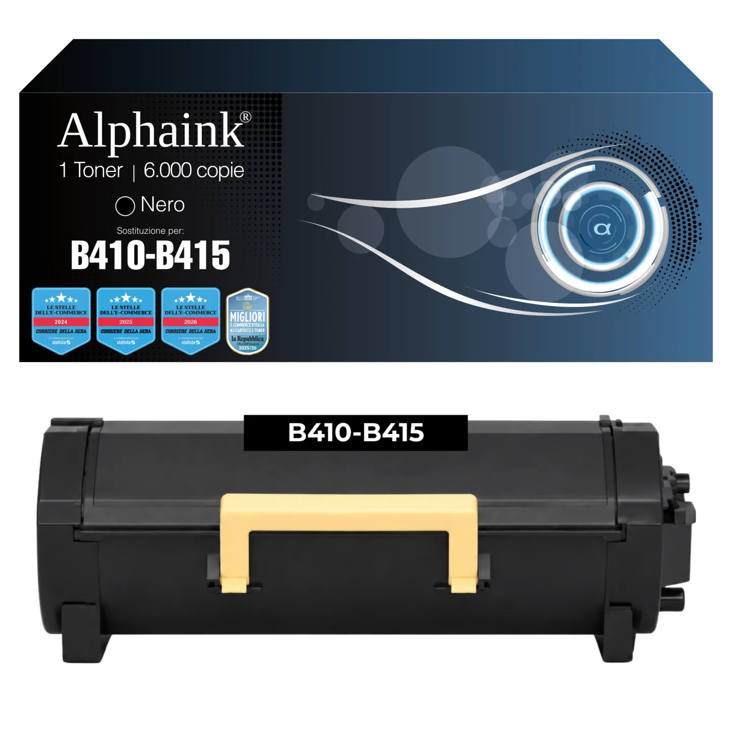 Toner B410H-B415 compatibile Xerox 006R04726 Con Chip - 6.000 copie