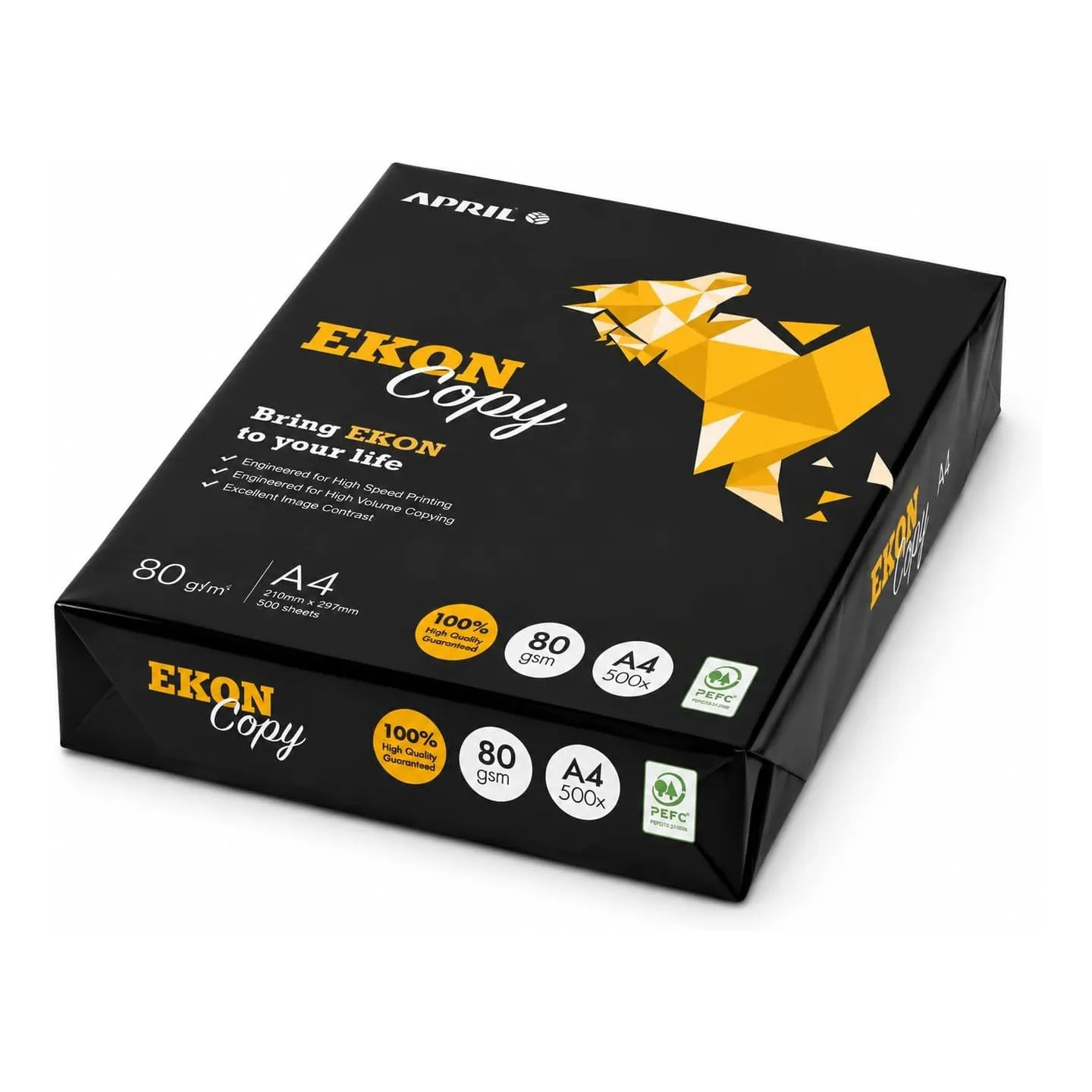 EKON Carta A4 80gr – 10 Risme da 500 Fogli
