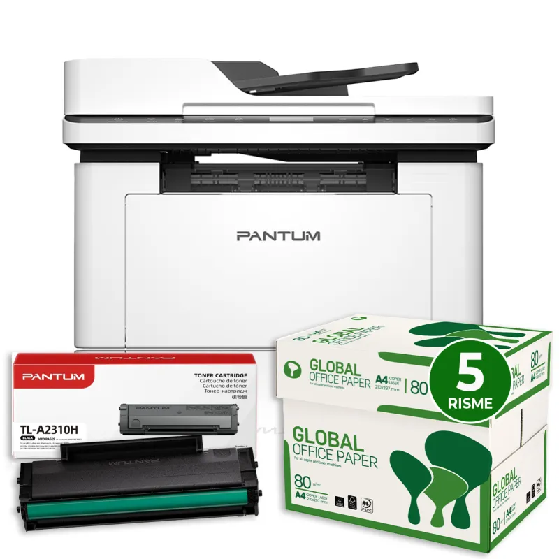 Bundle ALL INCLUSIVE Stampante Multifunzione Laser Pantum BM2300AW