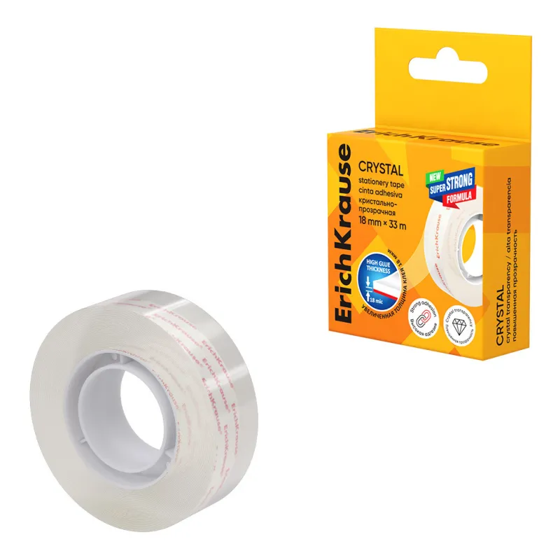 Nastro Adesivo Super Trasparente ErichKrause Crystal da 18 mm