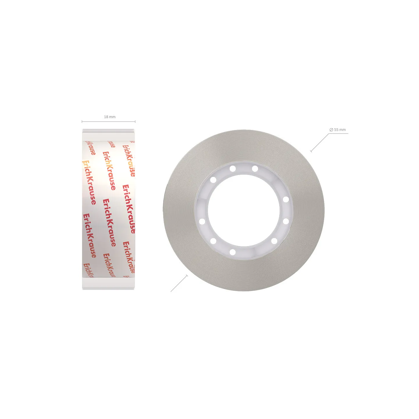 Nastro Adesivo Super Trasparente ErichKrause Crystal da 18 mm