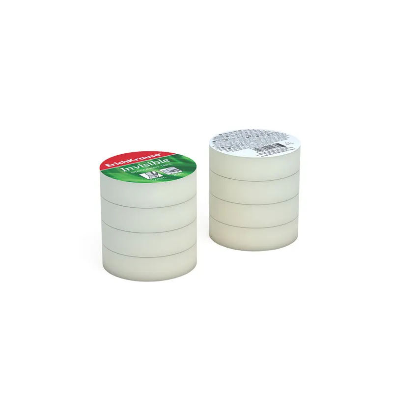 Confezione 4 Rotoli di Nastro Adesivo ErichKrause Invisible 12mm