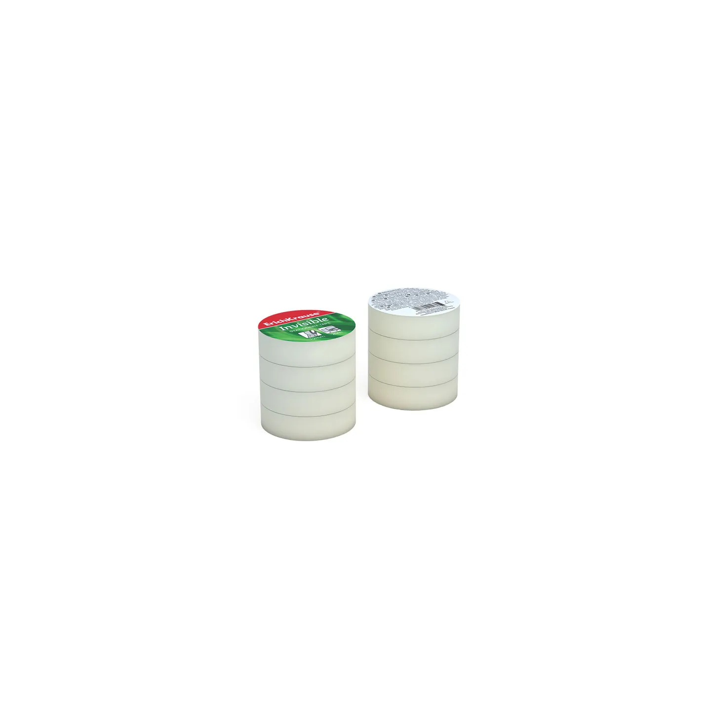 Confezione 4 Rotoli di Nastro Adesivo ErichKrause Invisible 12mm