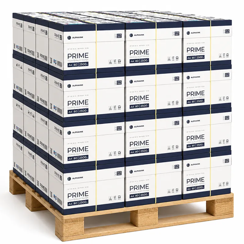 Bancale da 240 Risme Carta A4 80 gr Alphaink Prime