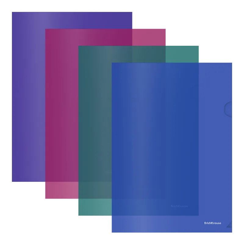 Cartelline a L Colorate A4 ErichKrause Glossy Vivid 12 pz
