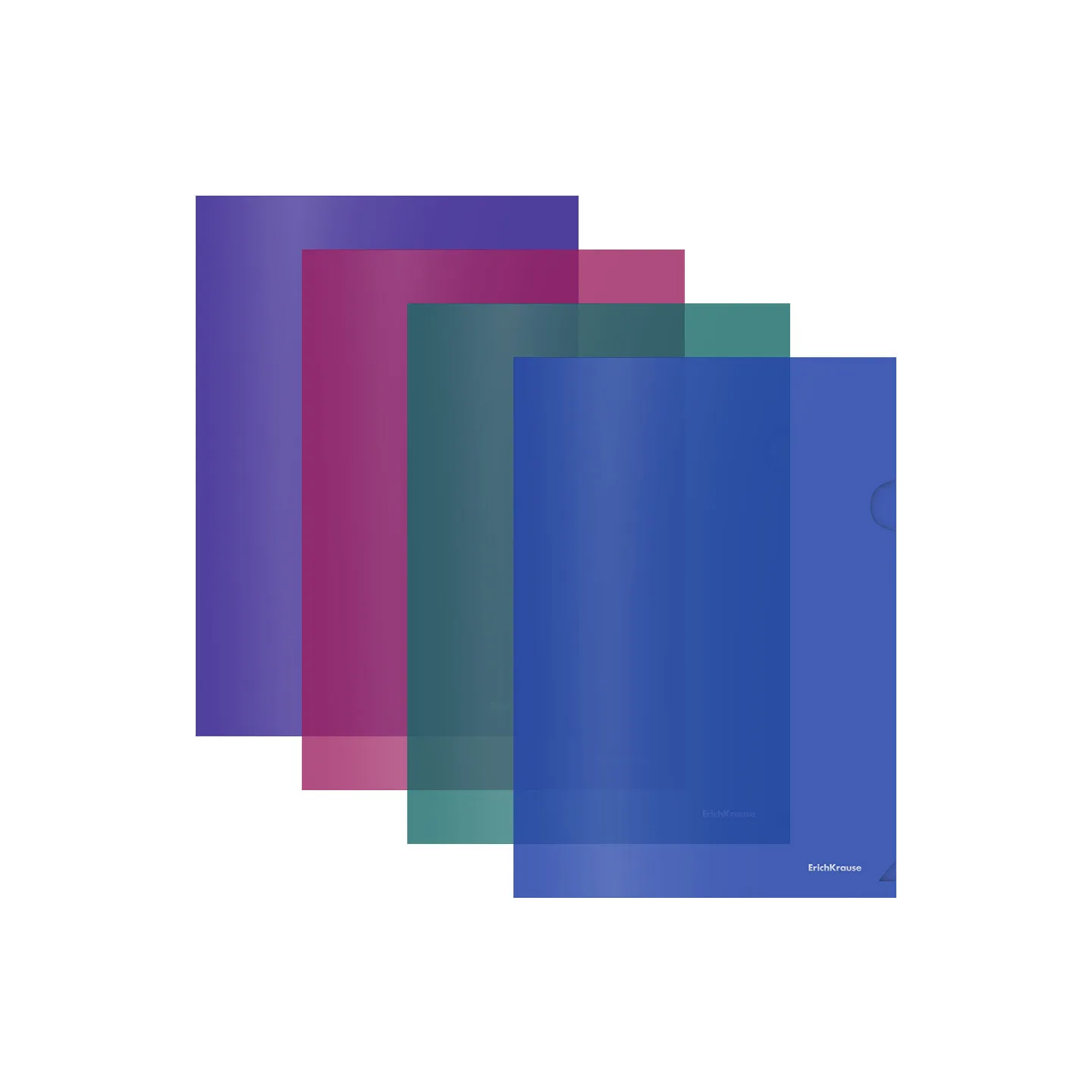 Cartelline a L Colorate A4 ErichKrause Glossy Vivid 12 pz