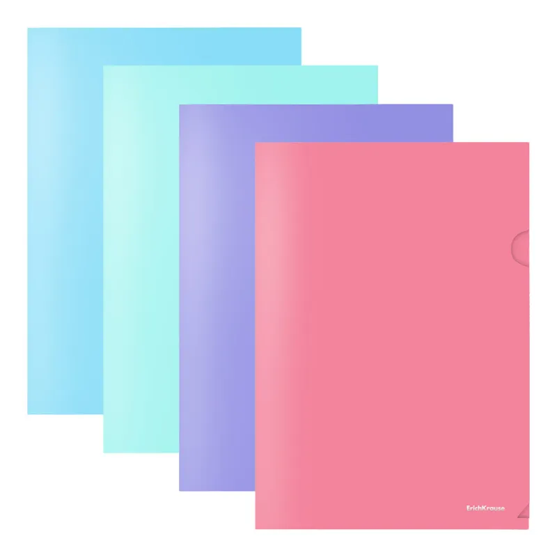 Cartelline a L Colorate A4 ErichKrause Glossy Pastel 12 pz