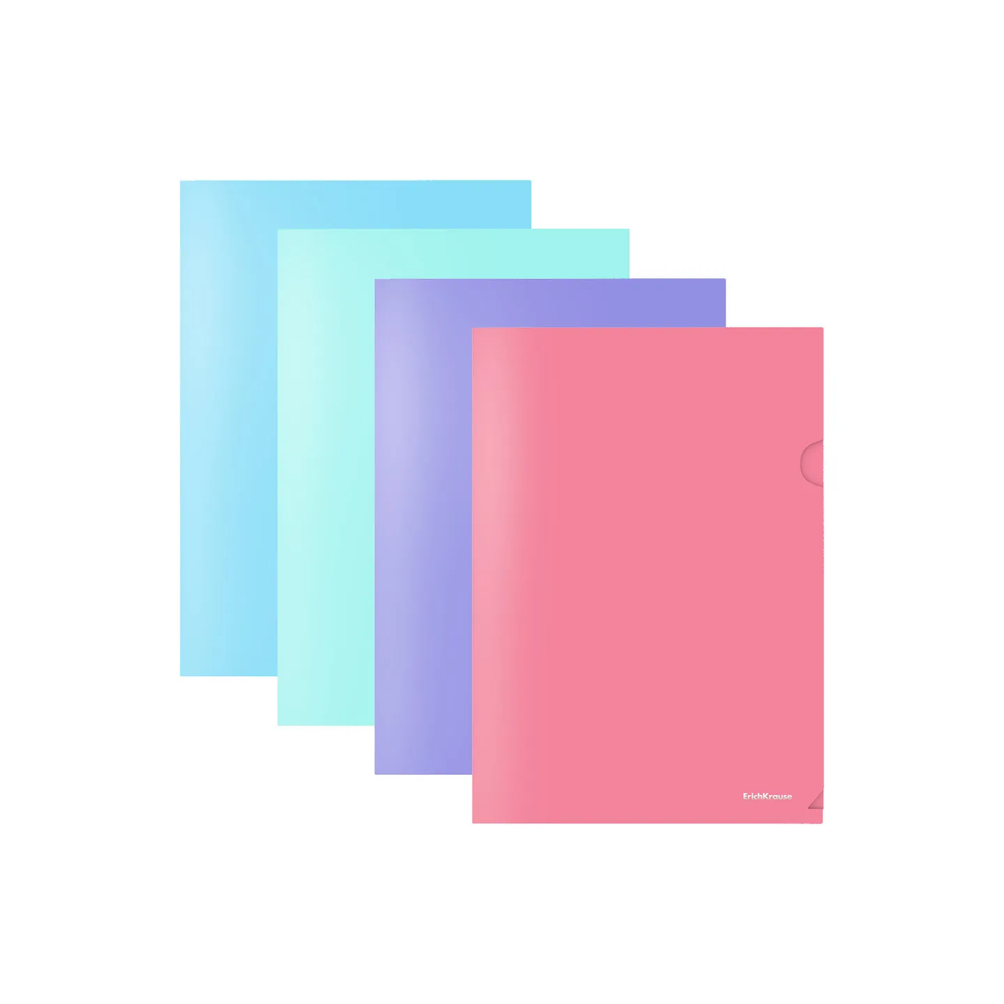 Cartelline a L Colorate A4 ErichKrause Glossy Pastel 12 pz